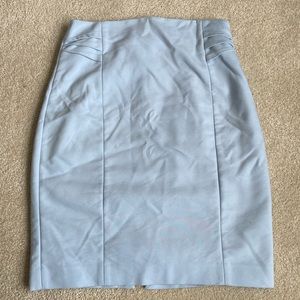 Express Light Blue Pencil Skirt